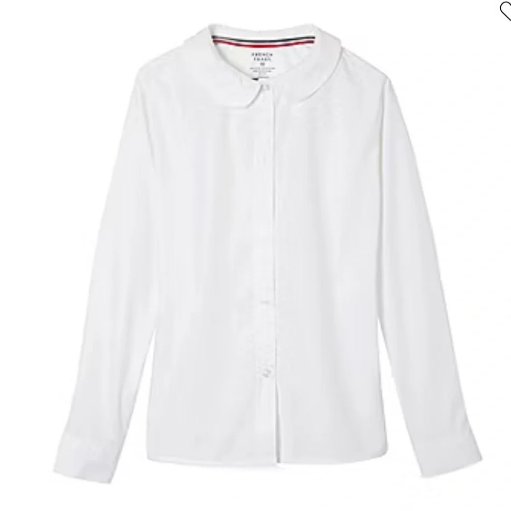 French Toast Kid Girls Long Sleeve Fitted Regular Fit Button-Down Shirt size 10 - Picture 1 of 4